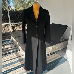 Vintage Italy Cinzia Rocca 100% Cashmere Coat, Black, Size 4